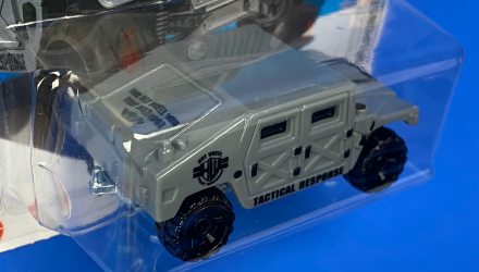 Машинка Базова Hot Wheels HMMWV Humvee First Response 1:64 HTB58 Grey - Retromagaz, image 4