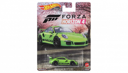 Машинка Premium Hot Wheels Porsche 911 GT3 RS 4 Forza Horizon 1:64 GRL77 Green - Retromagaz, image 1