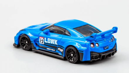 Машинка Базова Hot Wheels Liberty Walk LB-Silhouette Works GT Nissan 35GT-RR Ver.2 J-Imports 1:64 GRX63 Blue - Retromagaz, image 3