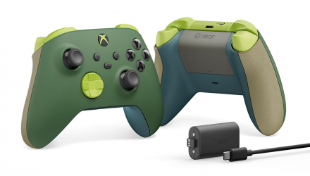 Геймпад Беспроводной Microsoft Xbox Series Controller + Charge and Play Kit Remix Special Edition Green Новый - Retromagaz, image 4