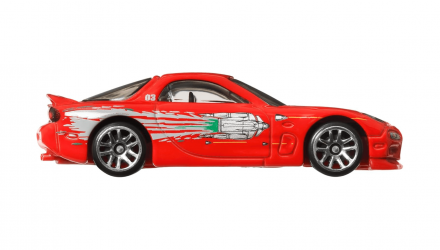 Тематическая Машинка Hot Wheels 1995 Mazda RX-7 Dominic Toretto Fast & Furious 1:64 HNR88/HRW46 Red - Retromagaz, image 3