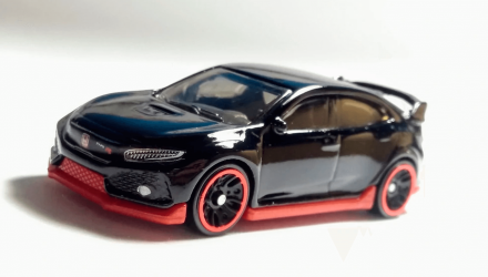 Машинка Базовая Hot Wheels 2018 Honda Civic Type R Honda 1:64 GHC09 Black - Retromagaz, image 2