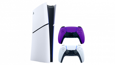 Набор Консоль Sony PlayStation 5 Slim Digital Edition 1TB White Новый  + Геймпад Беспроводной DualSense Purple - Retromagaz, image 1