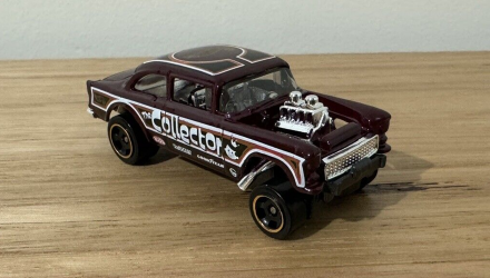 Машинка Базовая Hot Wheels '55 Chevy Bel Air Gasser Reverse Rake 1:64 HTD02 Red - Retromagaz, image 1