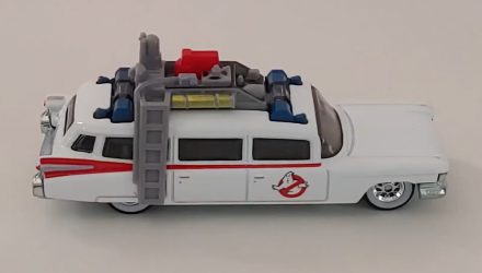 Машинка Premium Hot Wheels Cadillac Ghostbusters Ecto-1 Rep. Entertainment 1:64 GJR39 White - Retromagaz, image 6