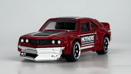 Тематична Машинка Hot Wheels Mazda RX-3 Mothers Speed Graphics 1:64 HRT07 Red - Retromagaz, image 1