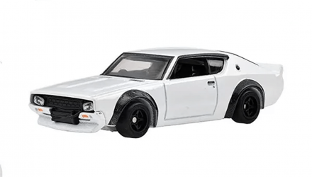 Машинка Premium Hot Wheels Nissan Skyline GT-R (BNR32) / (BCNR33) / (BNR34) / Retro Rig Diorama 1:64 GRN86 White 4шт - Retromagaz, image 3