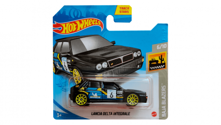 Машинка Базова Hot Wheels Lancia Delta Integrale Baja Blazers 1:64 GTB59 Black - Retromagaz, image 1