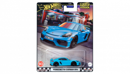 Машинка Premium Hot Wheels Porsche 718 Cayman GT4 Boulevard 1:64 HRT71 Blue - Retromagaz, image 1