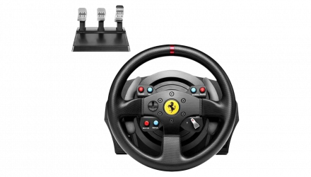 Кермо Дротовий Thrustmaster PlayStation 4 T300 Ferrari Integral Alcantara Edition Black Новий - Retromagaz, image 1