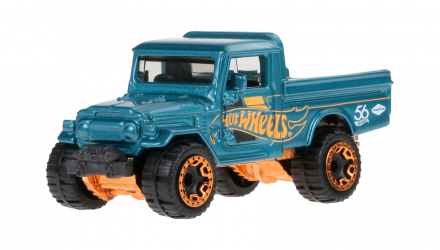 Тематическая Машинка Hot Wheels Toyota Land Cruiser Green and Gold 1:64 HVX01 Turquoise - Retromagaz, image 1