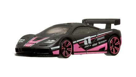 Тематическая Машинка Hot Wheels McLaren F1 GTR Neon Speeders 1:64 HLH72/HRW76 Black - Retromagaz, image 1