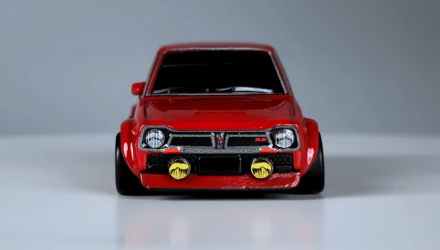 Машинка Premium Hot Wheels '73 Honda Civic Custom Japan Historics 1:64 HRV85 Red - Retromagaz, image 4