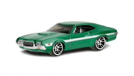 Тематична Машинка Hot Wheels '72 Ford Gran Torino Sport Fast & Furious 1:64 HNR94 Green - Retromagaz, image 2