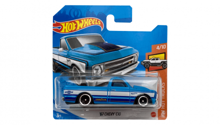 Машинка Базовая Hot Wheels '67 Chevy C10 Hot Trucks 1:64 GRY91 Blue - Retromagaz, image 1