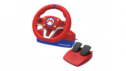 Кермо Hori Switch Mario Kart Racing Wheel Pro Mini NSW-204U Red Blue 1.5m Б/У - Retromagaz, image 2