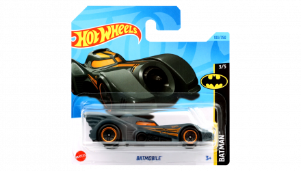 Машинка Базова Hot Wheels Batmobile Batman 1:64 HKG99 Grey - Retromagaz, image 1