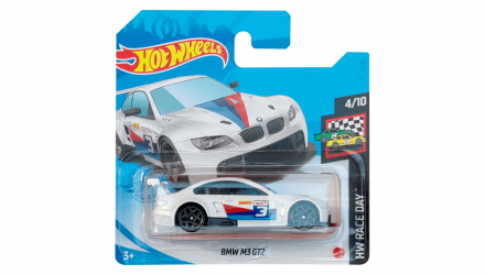 Машинка Базовая Hot Wheels BMW M3 GT2 Race Day 1:64 GTC82 White - Retromagaz, image 1