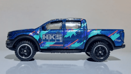 Машинка Базовая Hot Wheels '19 Ford Ranger Raptor HKS Hot Trucks 1:64 HTD05 Blue - Retromagaz, image 2