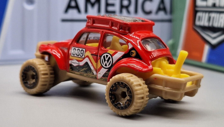 Машинка Базовая Hot Wheels Volkswagen "Baja Bug" Treasure Hunts Baja Blazers 1:64 HKK93 Red - Retromagaz, image 3