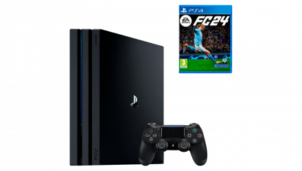 Набор Консоль Sony PlayStation 4 Pro CUH-70-71xx 1TB Black Б/У + Игра EA Sports FC 24 Русская Озвучка Новый - Retromagaz, image 1