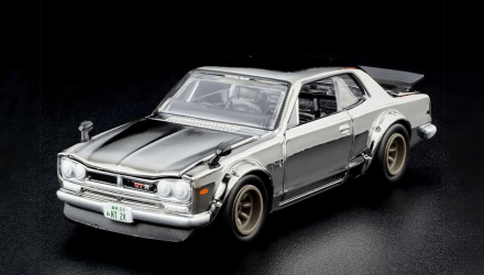 Машинка Premium Hot Wheels 1972 Skyline H/T 2000GT-R Red Line Club RLC 1:64 GXJ15 Silver - Retromagaz, image 1