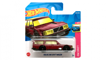 Машинка Базова Hot Wheels Volvo 240 Drift Wagon Drift 1:64 HCT20 Red - Retromagaz, image 1