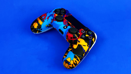 Чехол Силиконовый RMC PlayStation 4 Blot Blue Новый - Retromagaz, image 1