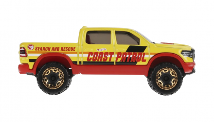 Машинка Базовая Hot Wheels 2020 RAM 1500 Rebel Treasure Hunts Rescue 1:64 HKL04 Yellow - Retromagaz, image 4