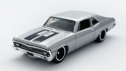 Машинка Premium Hot Wheels '70 Chevy Nova SS Fast & Furious 1:64 GRK50 Grey - Retromagaz, image 2