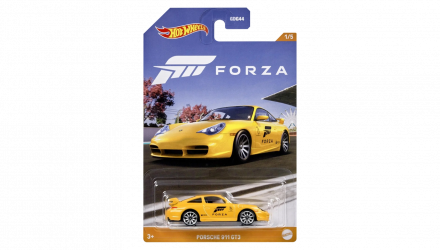 Тематическая Машинка Hot Wheels Porsche 911 GT3 Forza 1:64 HLK28 Yellow - Retromagaz, image 1