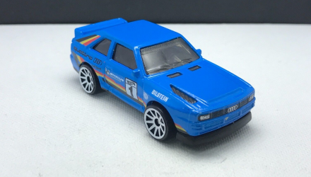 Машинка Базова Hot Wheels '84 Audi Sport Quattro Rally Champs 1:64 HCX60 Blue - Retromagaz, image 4