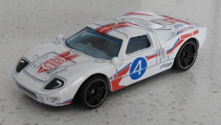 Машинка Базовая Hot Wheels Ford GT-40 Gumball 3000 Then and Now 1:64 GTB33 White - Retromagaz, image 2