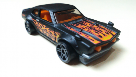 Машинка Базовая Hot Wheels Custom Ford Maverick Flames 1:64 GHD66 Black - Retromagaz, image 3