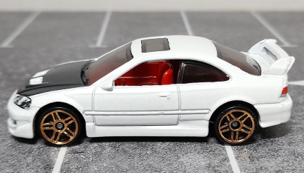 Машинка Базова Hot Wheels Honda Civic Si J-Imports 1:64 HTD07 White - Retromagaz, image 3