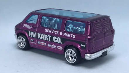 Машинка Базова Hot Wheels Dodge Van Super Treasure Hunt STH Metro 1:64 HCY16 Purple - Retromagaz, image 2