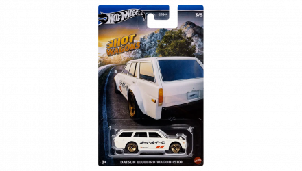 Тематическая Машинка Hot Wheels Datsun Bluebird (510) Hot Wagons 1:64 HWR56/HRR88 White - Retromagaz, image 1