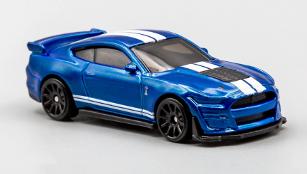 Машинка Базова Hot Wheels 2020 Ford Mustang Shelby GT500 Muscle Mania 1:64 GHB32 Blue - Retromagaz, image 2