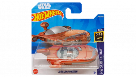 Машинка Базовая Hot Wheels Star Wars X-34 Landspeeder Screen Time 1:64 HCT60 Red - Retromagaz, image 1