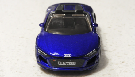 Машинка Базова Hot Wheels 2019 Audi R8 Spyder Exotics 1:64 GRY87 Blue - Retromagaz, image 5