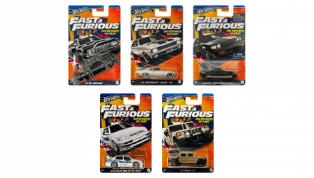 Набор Тематическая Машинка Hot Wheels Decades of Fast & Furious 2024-2 HNR88 5шт - Retromagaz, image 1