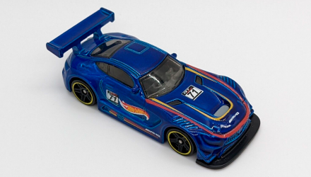 Машинка Базовая Hot Wheels '16 Mercedes-AMG GT3 Project CARS 2 Legends of Speed 1:64 FJY10 Dark Blue - Retromagaz, image 4