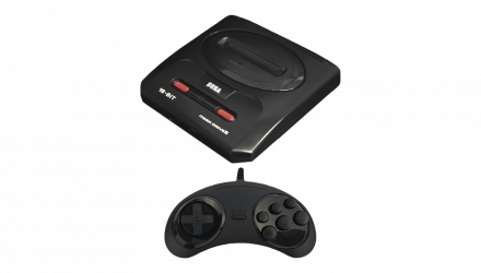 Набір Консоль Sega Mega Drive 2 MK-1631-50 Europe Black Б/У  + Геймпад Дротовий RMC MD Новий - Retromagaz, image 1