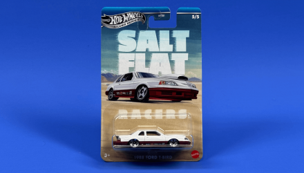 Тематична Машинка Hot Wheels 1988 Ford T-Bird Salt Flat Racers 1:64 JBY85 White - Retromagaz, image 3