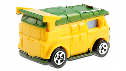 Машинка Базовая Hot Wheels Teenage Mutant Ninja Turtles Party Wagon Screen Time 1:64 GRX96 Yellow - Retromagaz, image 3