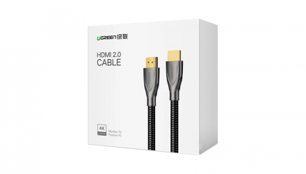 Кабель Ugreen HD131 Carbon Fiber Zinc Alloy HDMI 2.0 - HDMI 2.0 1m - Retromagaz, image 4