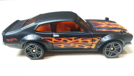 Машинка Базовая Hot Wheels Custom Ford Maverick Flames 1:64 GHD66 Black - Retromagaz, image 2