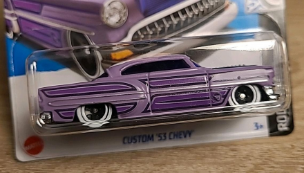 Машинка Базовая Hot Wheels Custom '53 Chevy Treasure Hunts Rod Squad 1:64 HTF18 Purple - Retromagaz, image 1