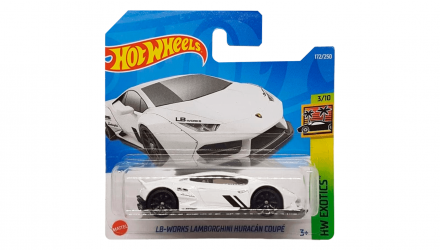 Машинка Базова Hot Wheels LB-Works Lamborghini Huracan Coupe Exotics 1:64 HCT97 White - Retromagaz, image 1