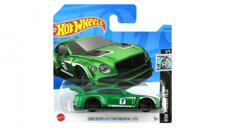 Машинка Базовая Hot Wheels 2018 Bentley Continental GT3 Modified 1:64 HKH84 Green - Retromagaz, image 1